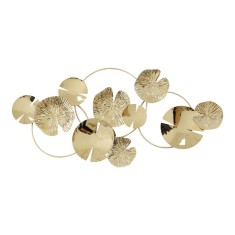 Decoratiune de perete din metal Lacy metal Auriu 118x57x5 cm