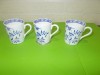 Set de trei CESTI din PORTELAN vechi decorate in teme florale, Seturi