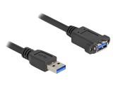 Cablu USB A la USB A 1m Negru 5Gbps 26/27AWG DELOCK 80486