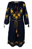 Rochie dama casual RDF, bleumarin , marimea 3XL, Bumbac