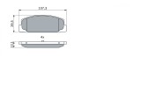 BOSCH 0 986 424 817 set placute frana,frana disc