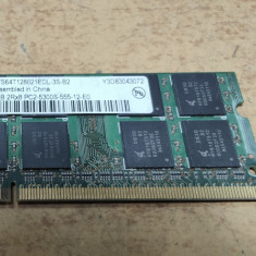 Ram Laptop Quimonda 1GB DDR2 PC2-5300S HYS64T128021EDL-3S-B2