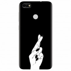 Husa silicon pentru Huawei P9 Lite mini, Finger Cross