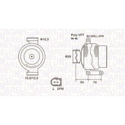 Alternator Ford Transit Box (Fa), Transit Bus(Fd , Transit (Fm ; Land Rover Defender Convertible (L316), Defender Pickup (L316), Defender Station Wag foto