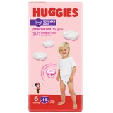 Scutece chilotel Huggies Mega pack 6, Girl, 15-25 kg, 44 buc