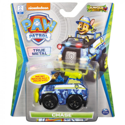 PATRULA CATELUSILOR MASINUTA METALICA CHASE JUNGLE RESCUE SuperHeroes ToysZone foto