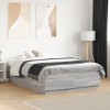 VidaXL Cadru de pat, gri sonoma, 120x190 cm, lemn prelucrat 3209749