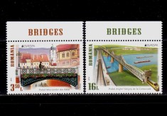 ✅RO 2018 ,LP 2188 ,&quot;Europa 2018-Poduri &quot; , serie+tabs (sus sau jos ! ) , tabs-urile pot fi diferite dar identice in serie ,MNH