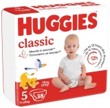 Scutece Huggies, Classic Jumbo, Nr 5, 11-25 kg, 38 buc