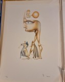 Jules Perahim, L Alphabet &ndash; Dalet &ndash; litografie originala
