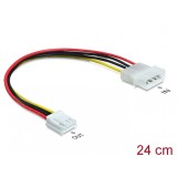 Cablu de alimentare Molex 4 pini la floppy T-M, Delock 83184