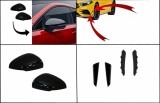 Kit ornamente A35 cu flapsuri bara fata si capace oglinzi Mercedes A-Class W177/V177 negre