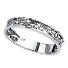Inel argint Urmele elfilor (Marime inele - EU: 58 - diametru 18.5 mm)