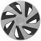 Set capace roti auto Cridem Vector 4buc - Argintiu/Negru - 14&#039;&#039; Garage AutoRide