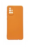 Husa telefon compatibila cu Samsung Galaxy A71 4G, A71, Portocaliu, Cu interior de catifea, 176HT, Silicon, Carcasa