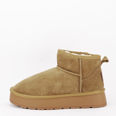Ghete camel din piele naturala SW-012 111 foto