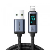 Cablu Date si Incarcare USB-A - Lightning Joyroom Prism Series A16, 18W, 1.2m, Negru, Apple