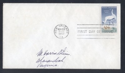 United States 1957 Nature conservation FDC K.561 foto