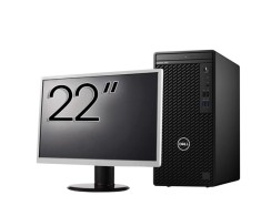 Pachet Calculator Second Hand DELL OptiPlex 3080 Tower, Intel Core i5-10500 3.10 - 4.50GHz, 8GB DDR4, 256GB SSD + Monitor 22 Inch NewTechnology Media