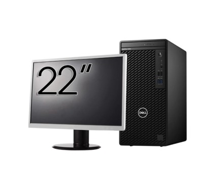 Pachet Calculator Second Hand DELL OptiPlex 3080 Tower, Intel Core i5-10500 3.10 - 4.50GHz, 8GB DDR4, 256GB SSD + Monitor 22 Inch NewTechnology Media foto