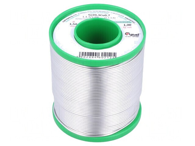 S&acirc;rmă de lipit fără plumb 1,5mm 1000g