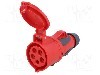 Conector alimentare AC, IEC 60309, IP44, 32A, 400V AC, 5 pini, PCE - 2253-6