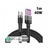 Cablu Type-C Baseus Cafule HW Quick Charging Gray &amp; Black