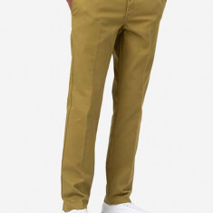 Dickies pantaloni 872 Work Pant Rec bărbați, culoarea verde, mulata DK0A4XK8KHK-KHAKI