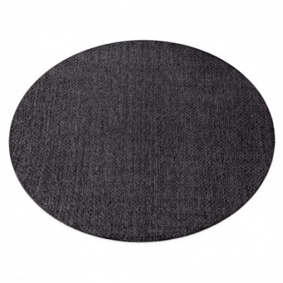 Covor TIMO 6272 cerc sisal exterior negru, cerc 150 cm foto
