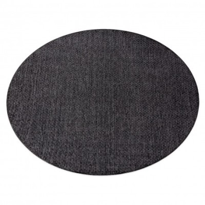 Covor TIMO 6272 cerc sisal exterior negru, cerc 150 cm foto