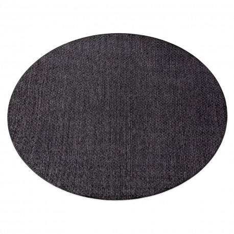 Covor TIMO 6272 cerc sisal exterior negru, cerc 150 cm