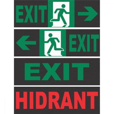 Abtibild &amp;ndash; Autocolant Lampa Exit sau Hidrant foto