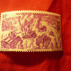 Timbru Africa Occ.Franceza 1946 , 15 franci