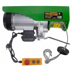 Troliu electric palan Procraft TP1000, 1600W, cu kit montare, Capacitate 1000kg foto