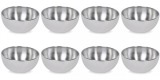 Set boluri, 8 piese, 500 ml, Metal, Argintiu