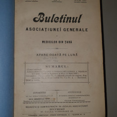 Buletinul asociatiunei generale a medicilor din tara - anul I, II, III - 1897