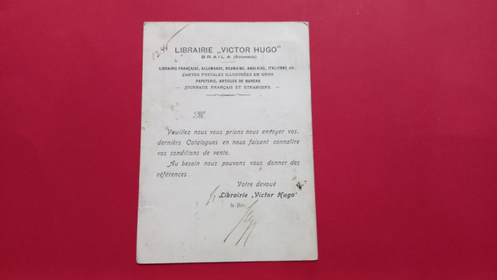 Braila Libraria Victor Hugo Reclama magazin