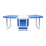 Lada frigorifica pentru picnic 45L albastra cu masa 610x405x445mm Breckner Germany