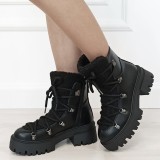 Ghete negre imblanite 9655 115, 36 - 41, Negru