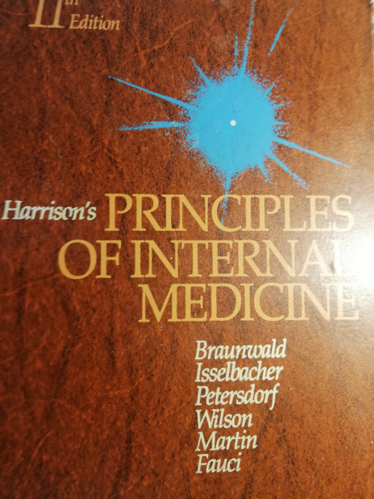 Harrison s principale of internal medicine 11 th edit.i+ii,folosit,90 lei