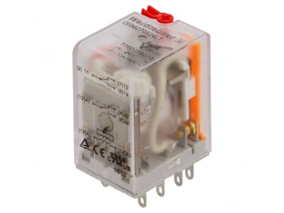 Releu Electromagnetic DPDT 24VAC 10A foto