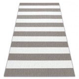 Covor sisal Flat 48644686 Stripes alb bej, 120x170 cm, Dreptunghi