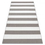 Covor sisal Flat 48644686 Stripes alb bej, 140x200 cm, Dreptunghi