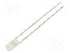 Dioda LED, 3mm, alb cald, 750mcd, 10mA, 12V, OPTOSUPPLY - OSM5DK3HE2B-12V