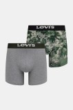 Levi&#039;s boxeri 2-pack culoarea verde, 37149-1175