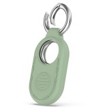 Husa compatibila samsung galaxy smarttag 2, smiling silicone, green, Oem