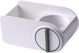 Suport pentru uscatorul de par Haugo, ABS, alb, 22 x 15 x 12 cm, 290 g