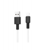 Hoco Carbon X29 cablu de date USB la IPHONE Lightning-Lungime 1 Metru-Culoare Alb