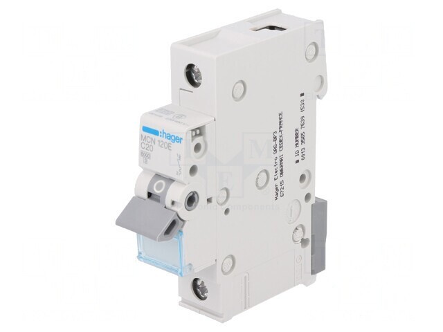 &Icirc;ntrerupător Supracurent 20A 230/400V 1P 6kA