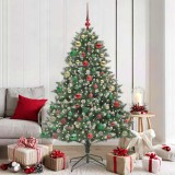 VidaXL Brad de Crăciun artificial cu 300 LED Verde 126 x 126 x 180 cm 3395241